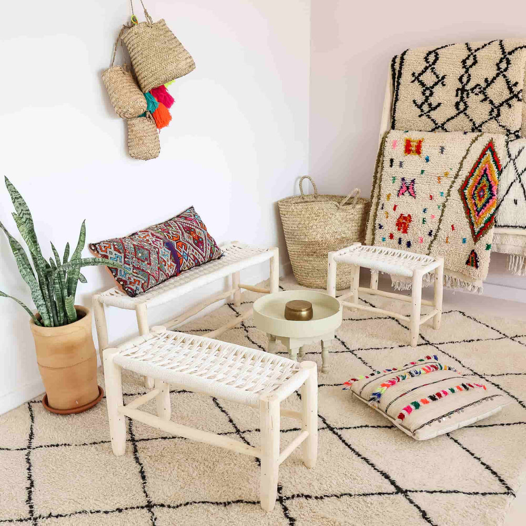 Tapis Berbère Marocain - Tapis Beni Ourain - Tapis Berbère Toute En