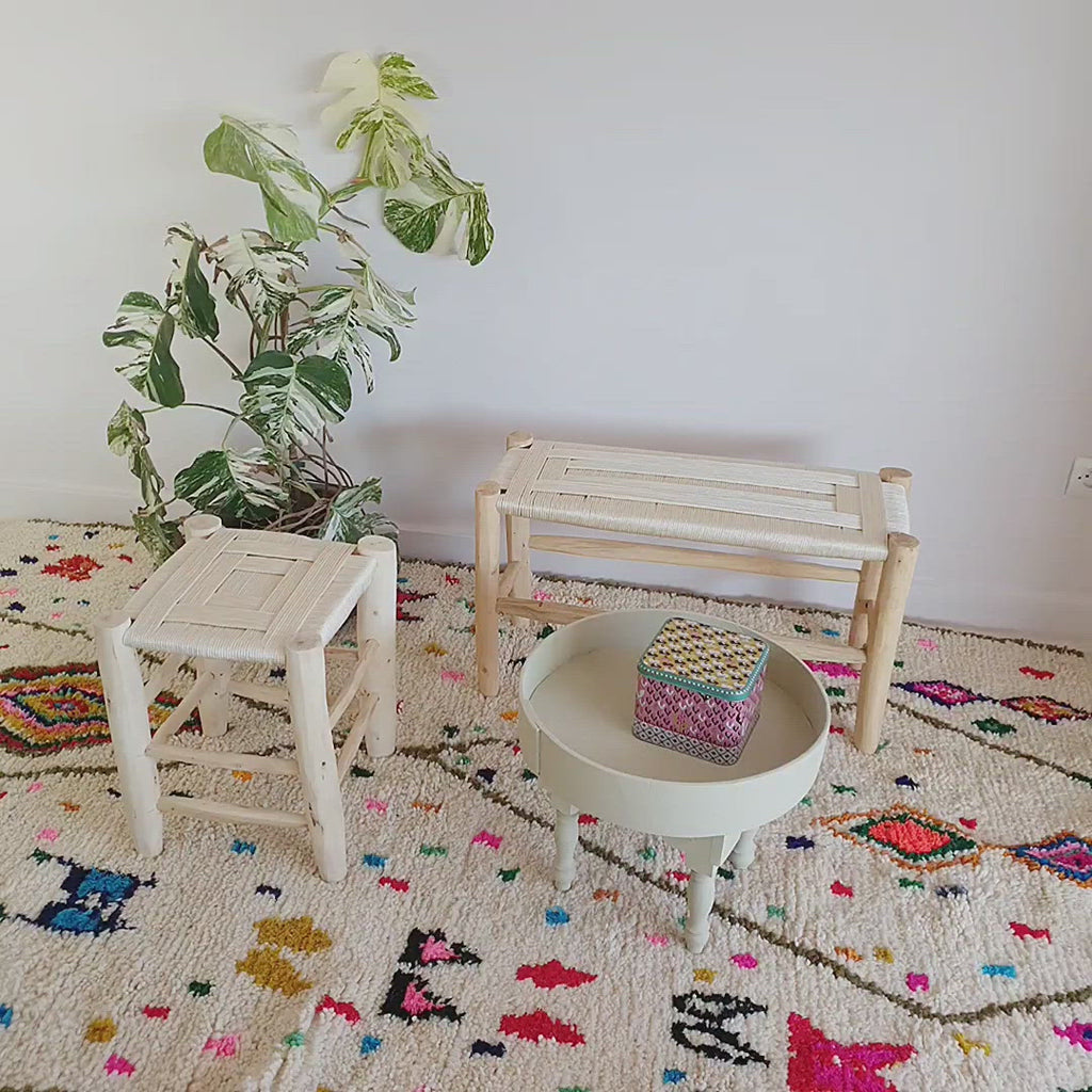 Petit tabouret marocain - Atelier d'Antan