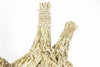 TROPHÉE GIRAFE en fibre naturelle tressée