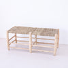 Tabouret adulte banc en bois mobilier chambre boheme éclectique decoration interieur design soukcircus artisanat marocain