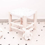 Tabouret enfant banc en bois mobilier enfant chambre kids boheme éclectique decoration interieur design soukcircus artisanat marocain