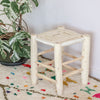 Tabouret adulte banc en bois mobilier chambre boheme éclectique decoration interieur design soukcircus artisanat marocain