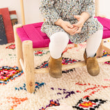 banc enfant chambre fille garcon boheme artisanat du maroc en bois boheme kids bench bedroom pink colorful colore