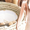 duo panieres osier cuir plateau rond cuisine artisanat marocain decoration interieur boheme soukcircus 