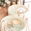 duo panieres osier cuir plateau rond cuisine artisanat marocain decoration interieur boheme soukcircus 