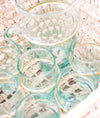 ensemble verres carafe laiton artisanat marocain soukcircus decoration interieur boheme chic art de la table 