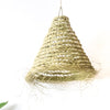 suspension boheme artisanat marocain tapis berbere decoration interieur ethnique chic paille doum raphia lampe maroc