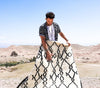 tapis berbere pas cher marrakech maroc artisanat marocain soukcircus noir et blanc