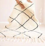 tapis berbere beni ouarain salon pa cher artisanat marocain tapis authentique laine maroc marocain decoration interieur boheme